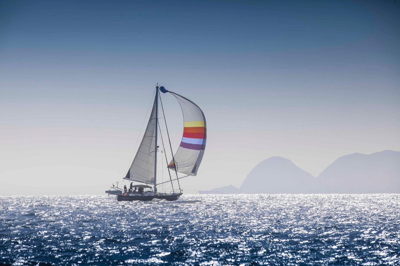 Downwind under spinnaker