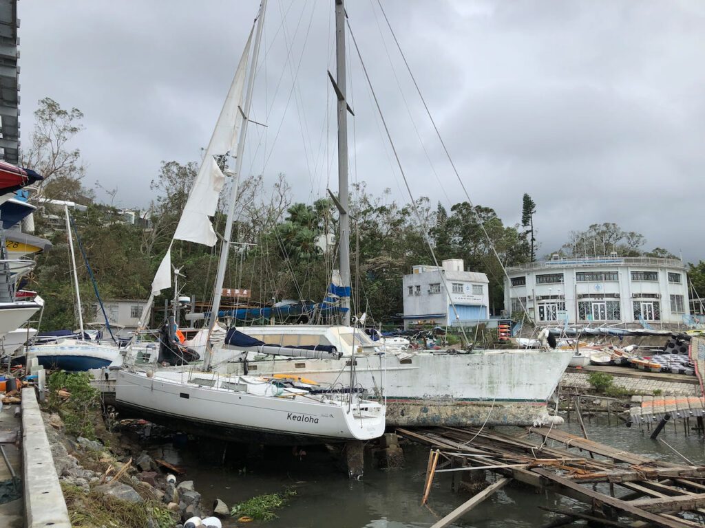 Typhoon Mangkut — Hebe Haven Gets Slammed